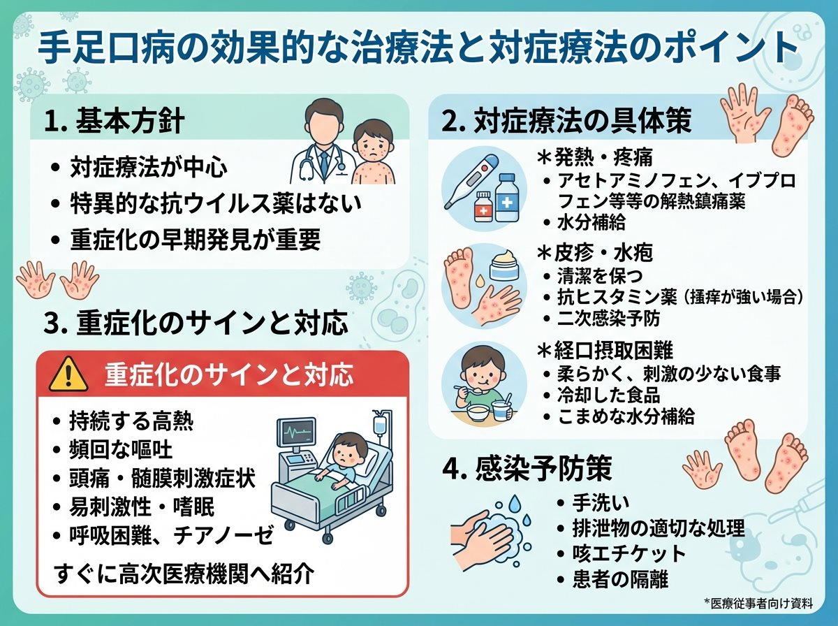 手足口病の効果的な治療法と対症療法のポイント