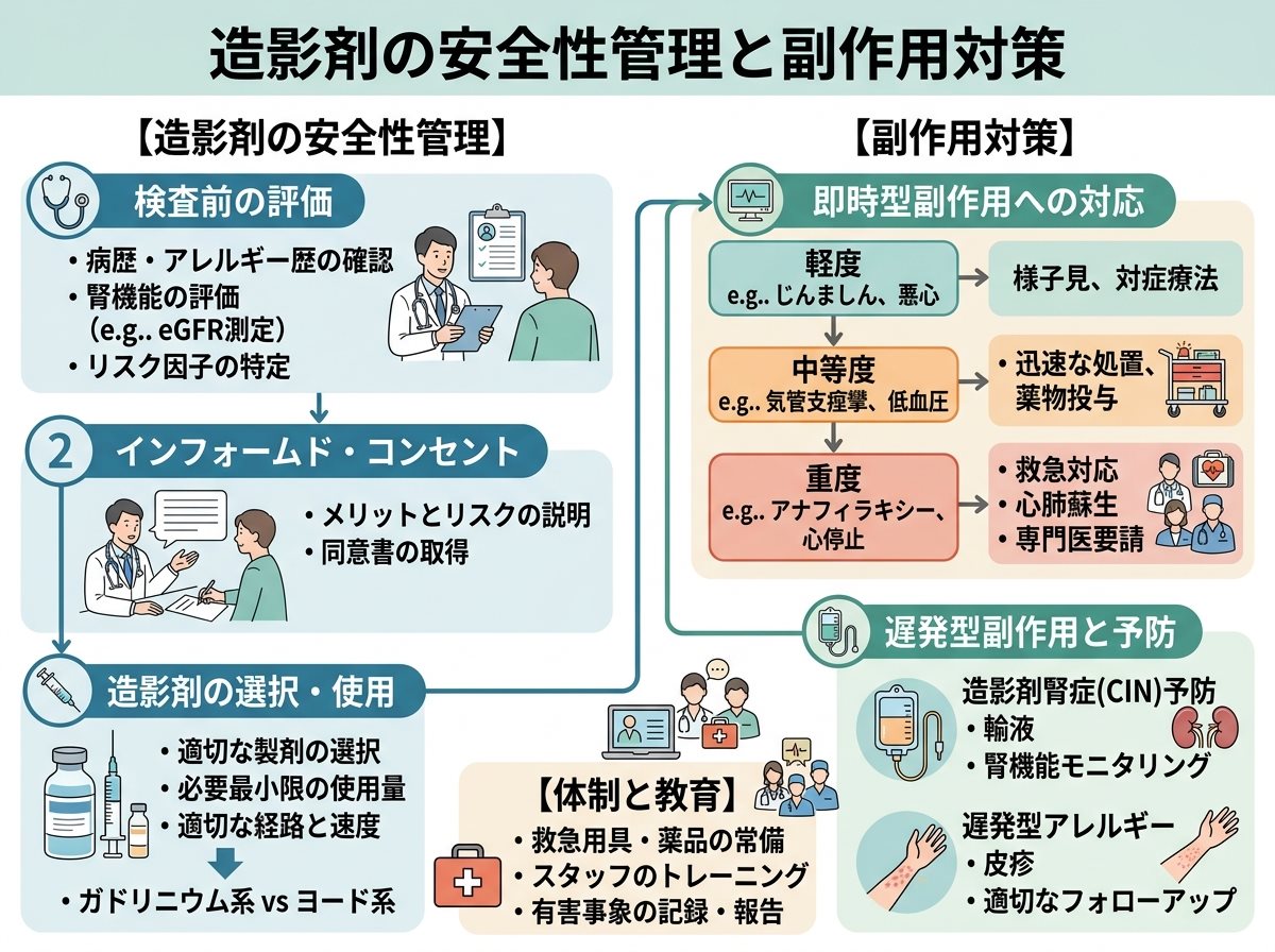 造影剤の安全性管理と副作用対策