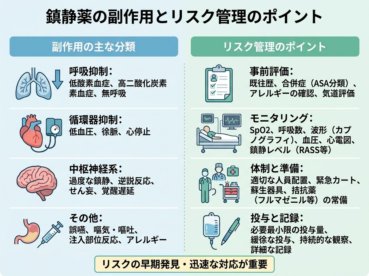 鎮静薬の副作用とリスク管理のポイント