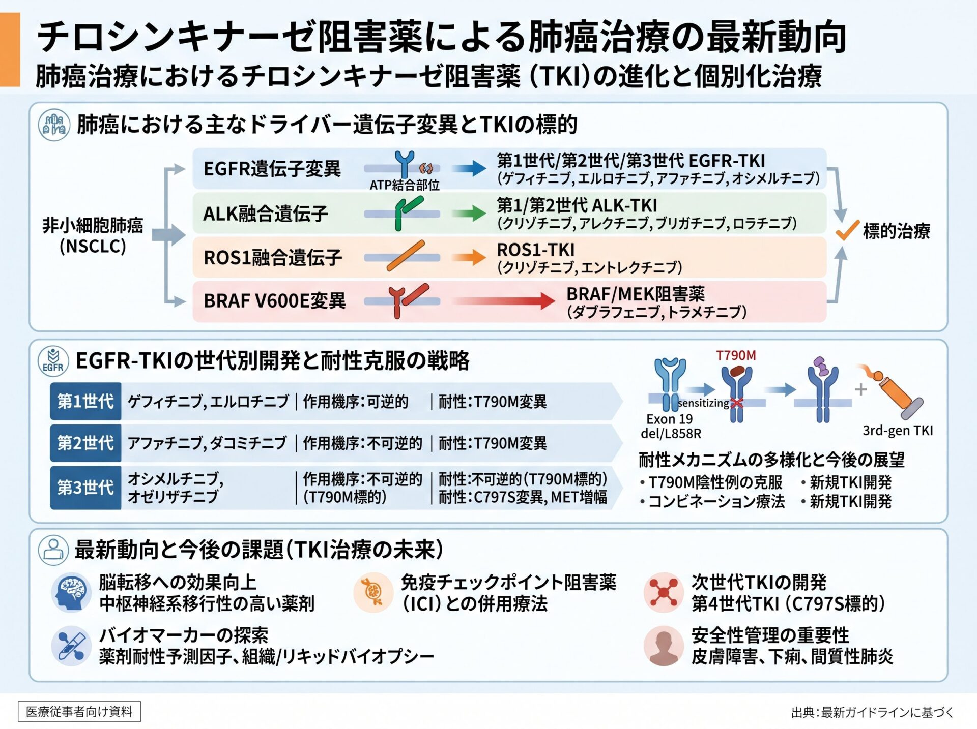 チロシンキナーゼ阻害薬による肺癌治療の最新動向