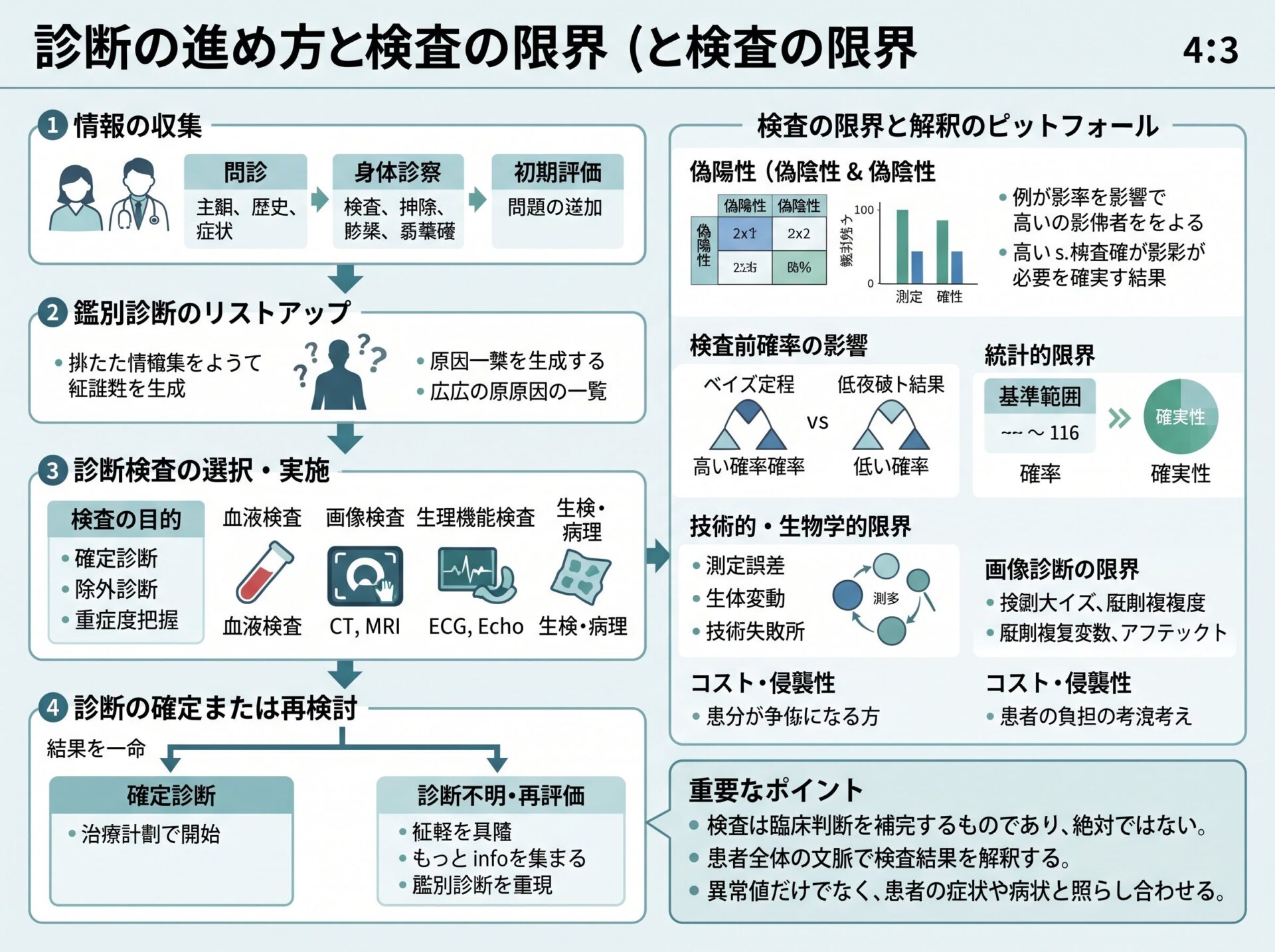 診断の進め方と検査の限界