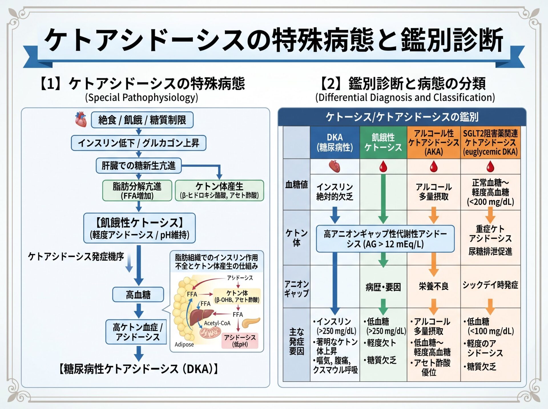 ケトアシドーシスの特殊病態と鑑別診断
