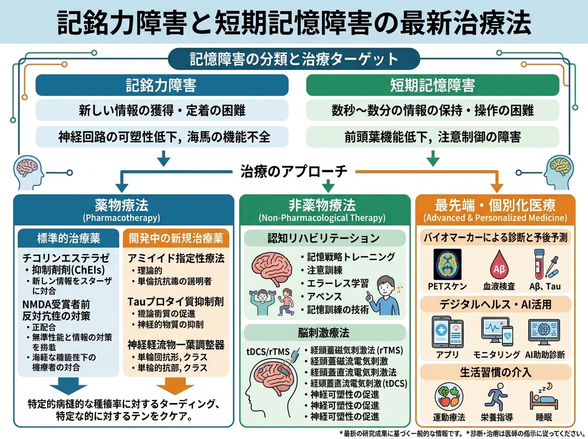記銘力障害と短期記憶障害の最新治療法