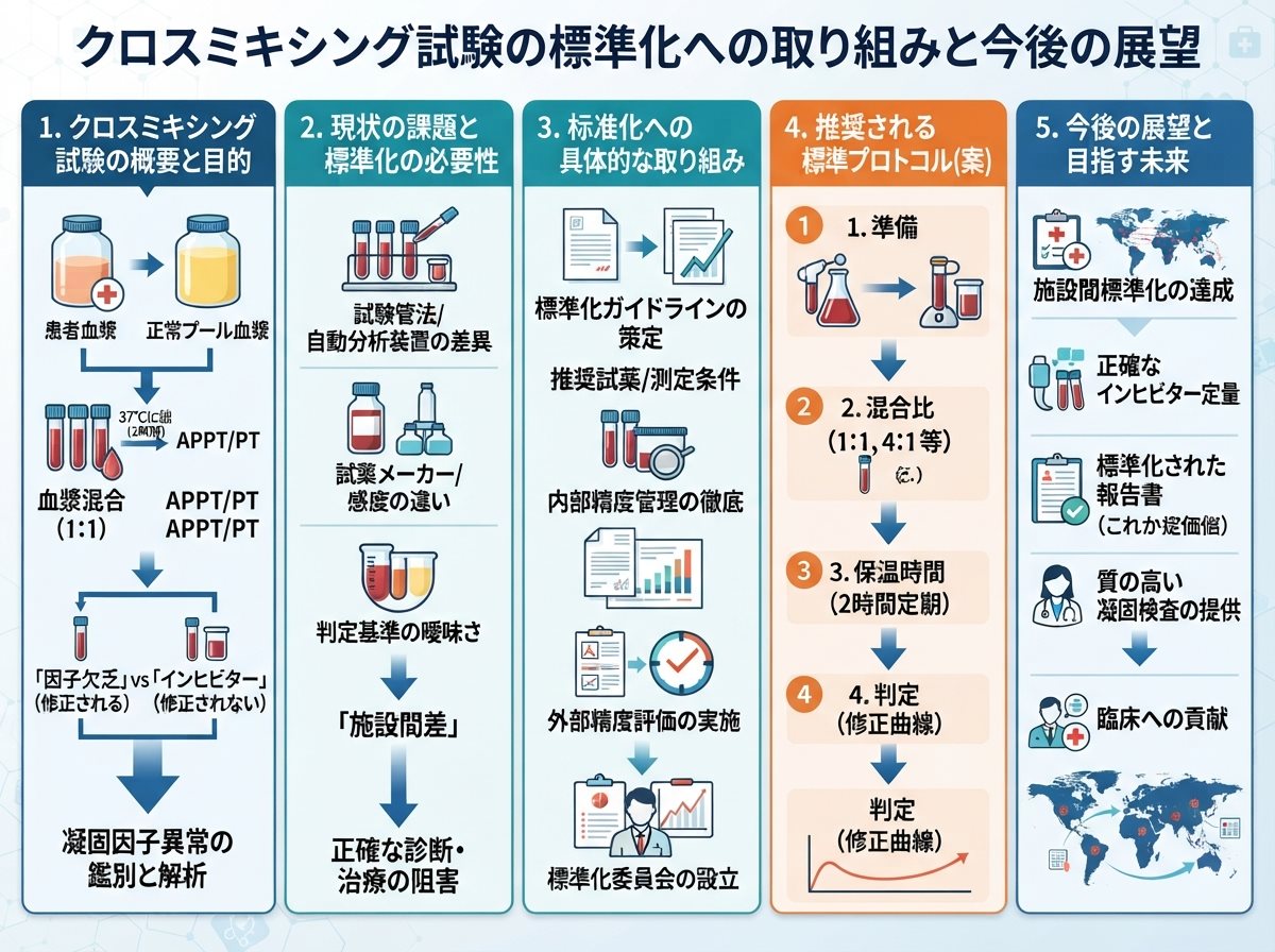 クロスミキシング試験の標準化への取り組みと今後の展望