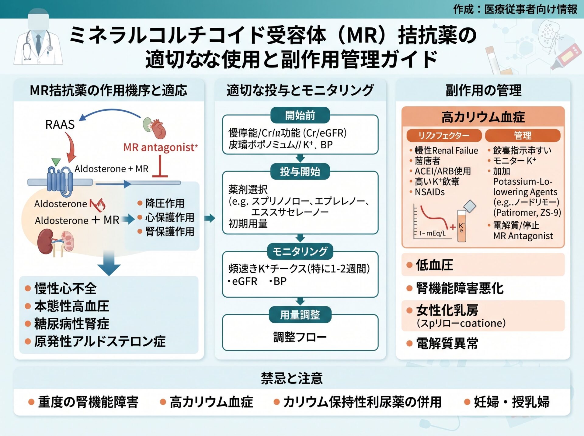 MR拮抗薬の適切な使用と副作用管理