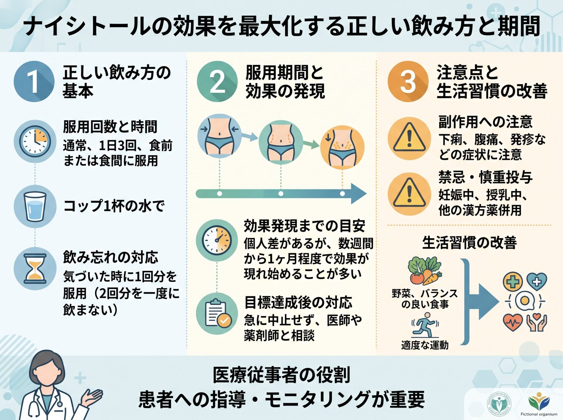 ナイシトールの効果を最大化する正しい飲み方と期間