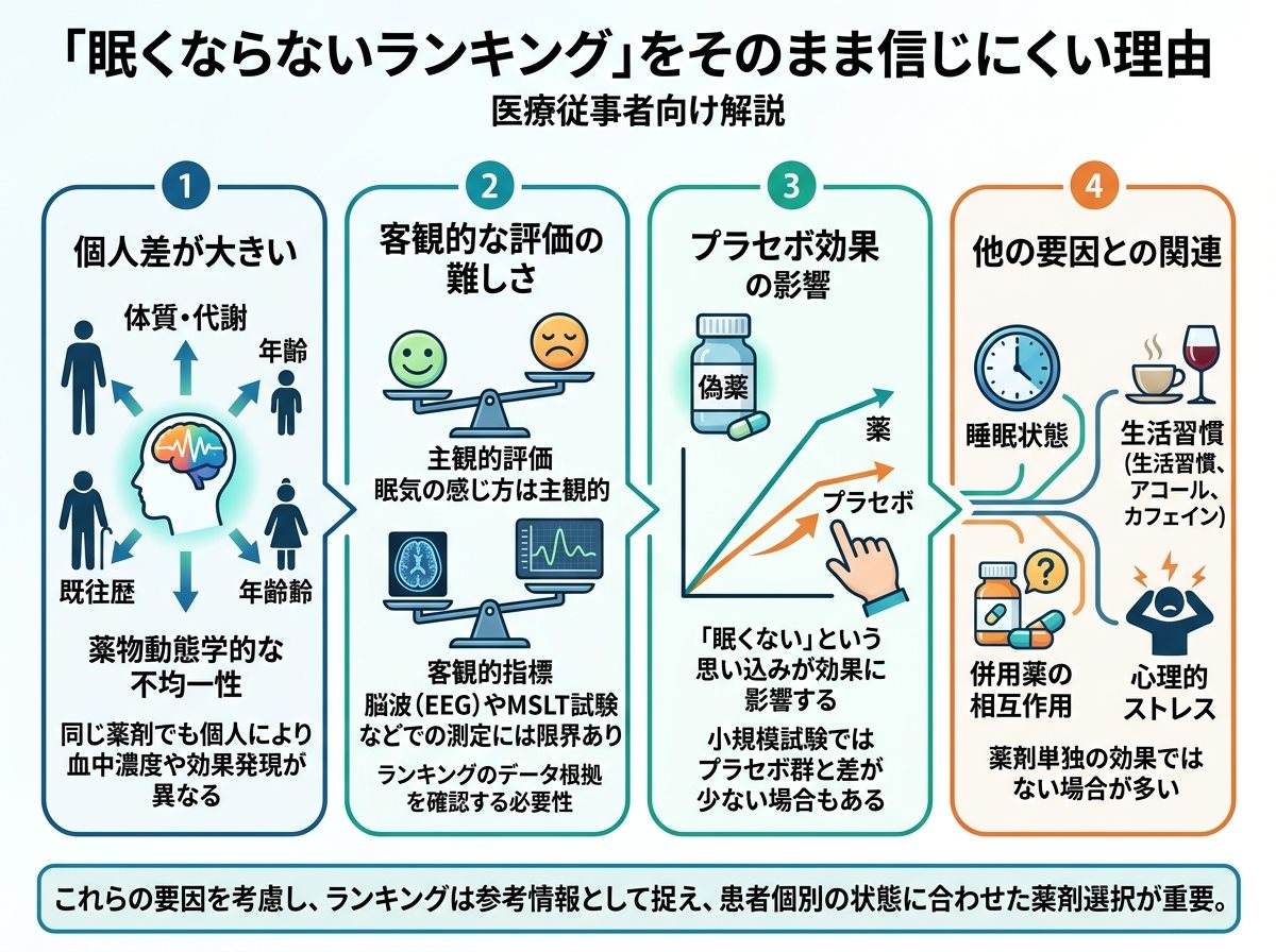「眠くならないランキング」をそのまま信じにくい理由