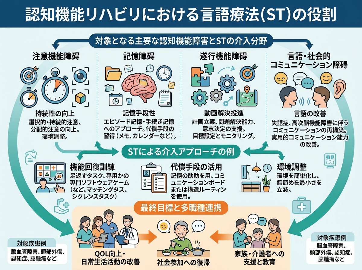 認知機能リハビリにおける言語療法の役割