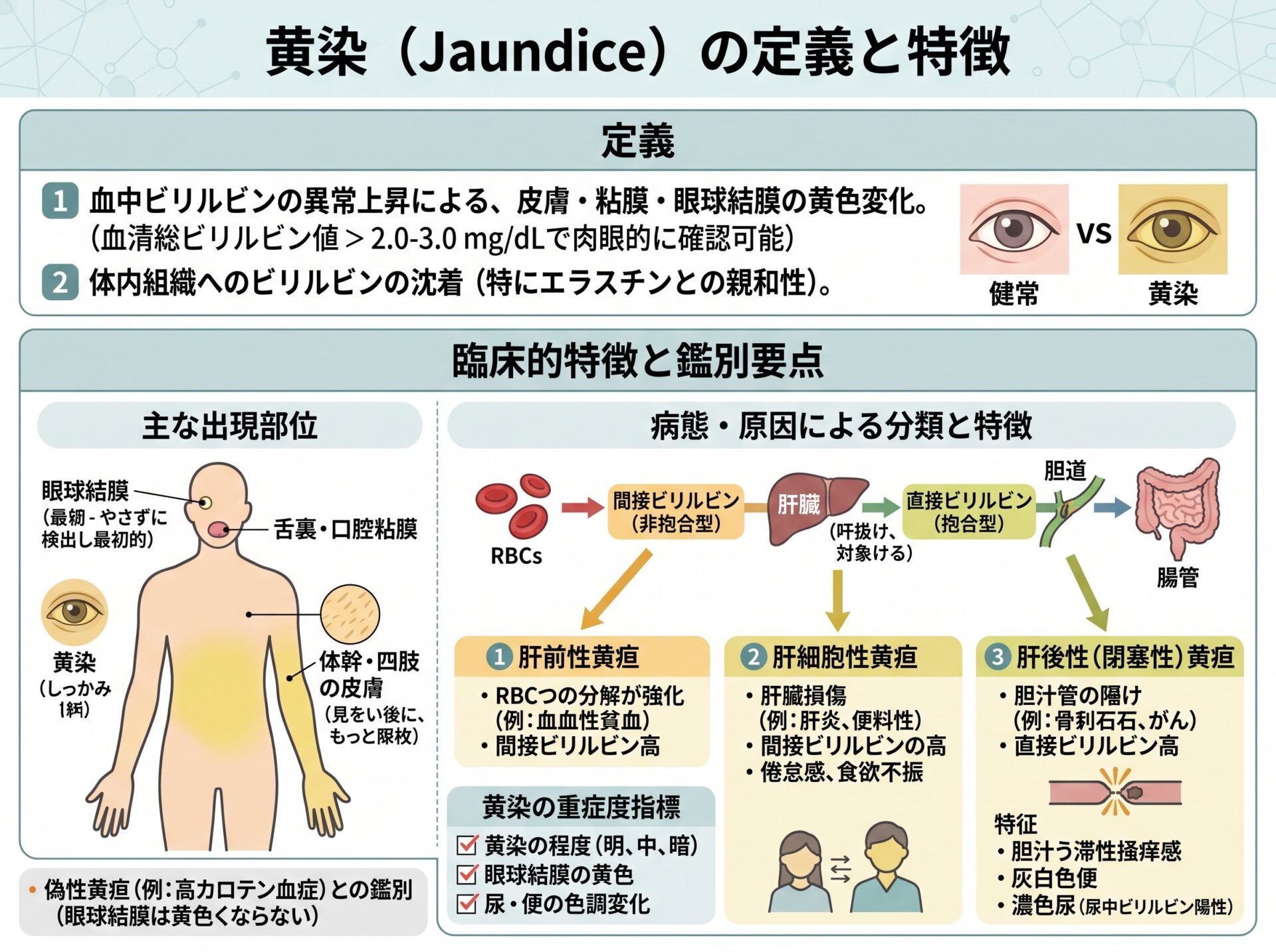 黄染の定義と特徴