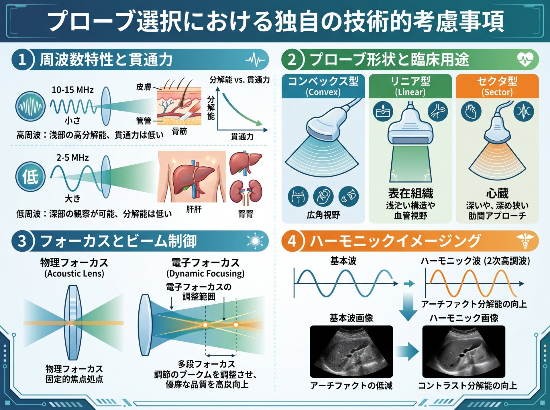 プローブ選択における独自の技術的考慮事項