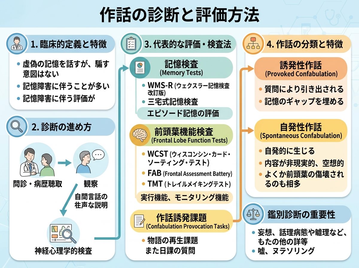 作話の診断と評価方法