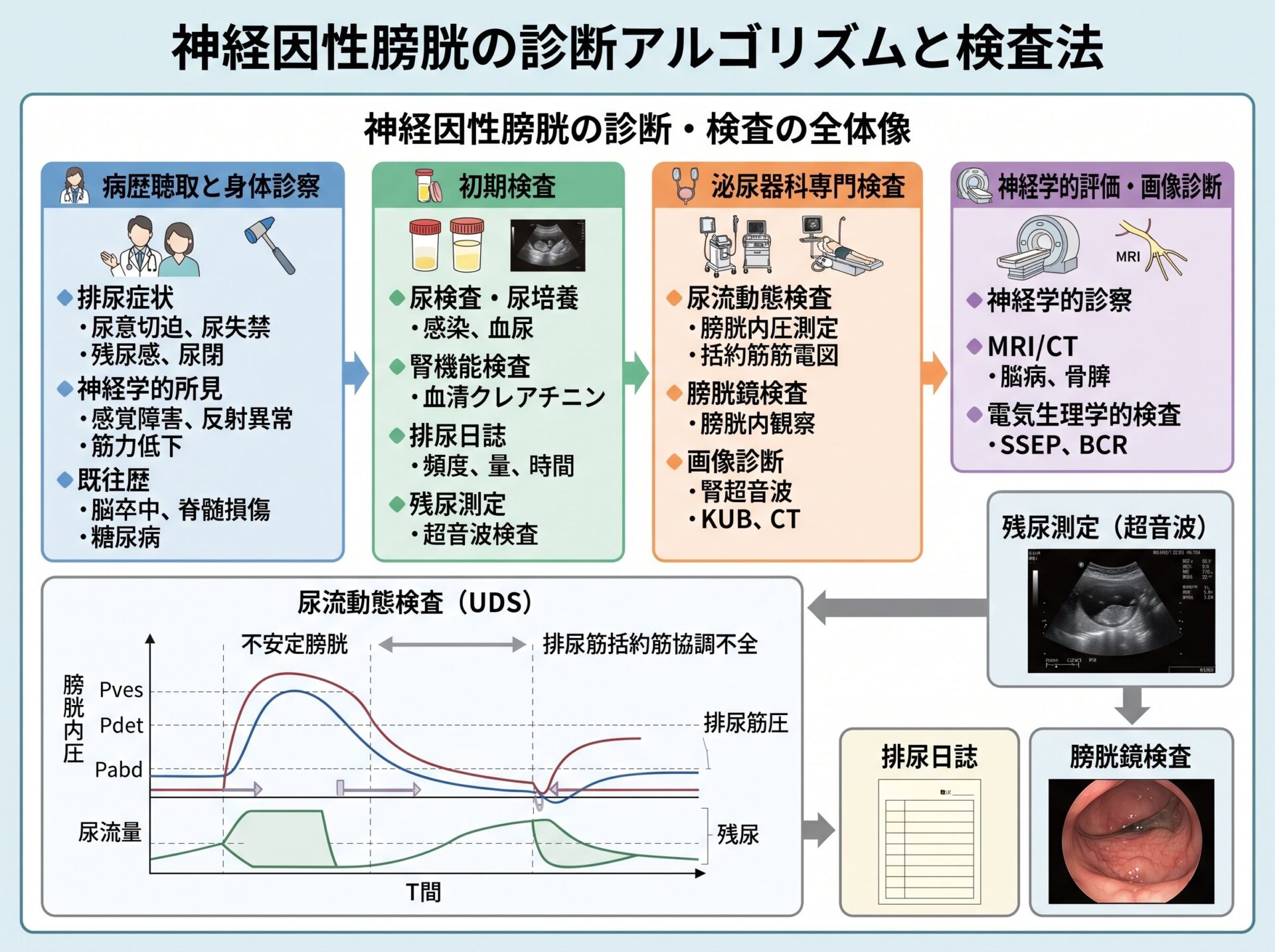 神経因性膀胱の診断方法と検査