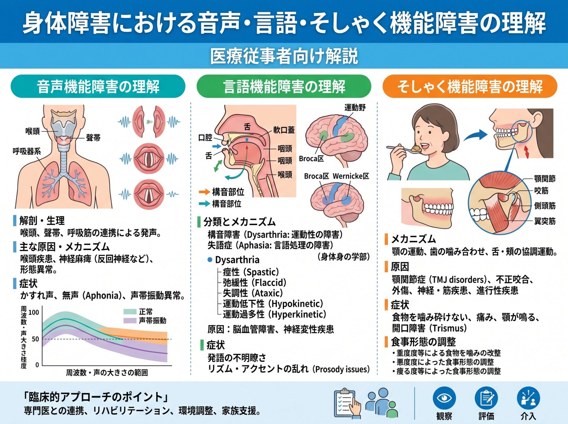 身体障害における音声・言語・そしゃく機能障害の理解