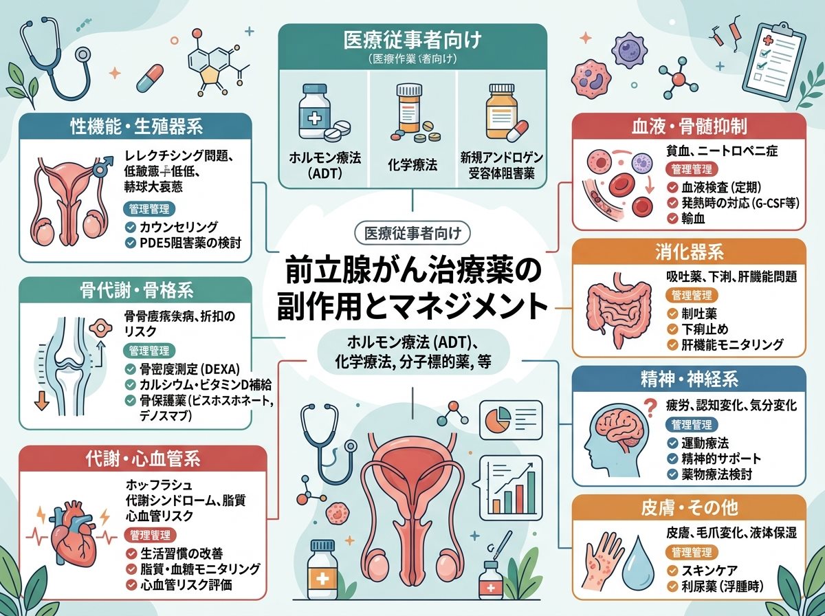 前立腺がん治療薬の副作用とマネジメント