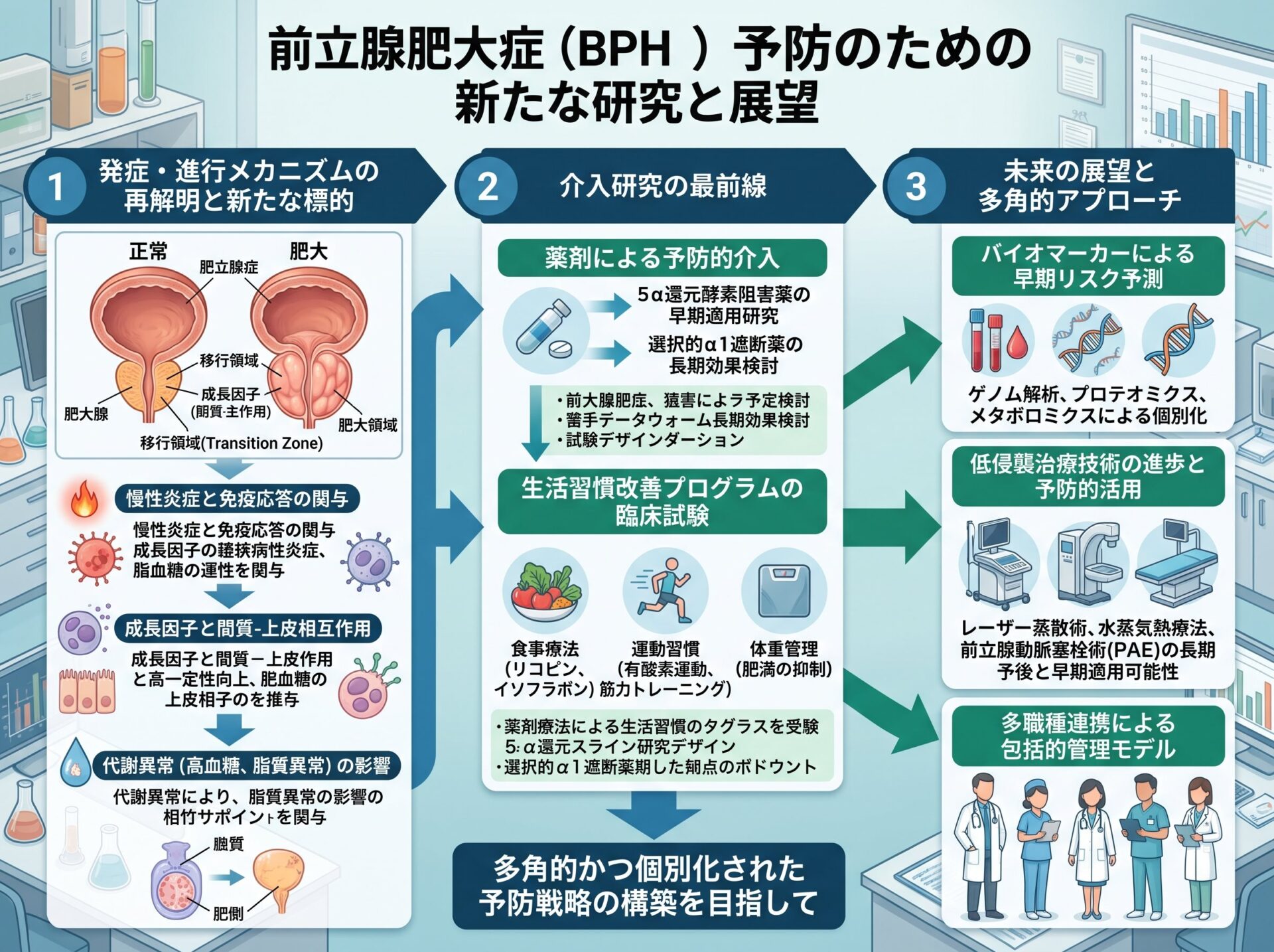 前立腺肥大症予防のための新たな研究と展望